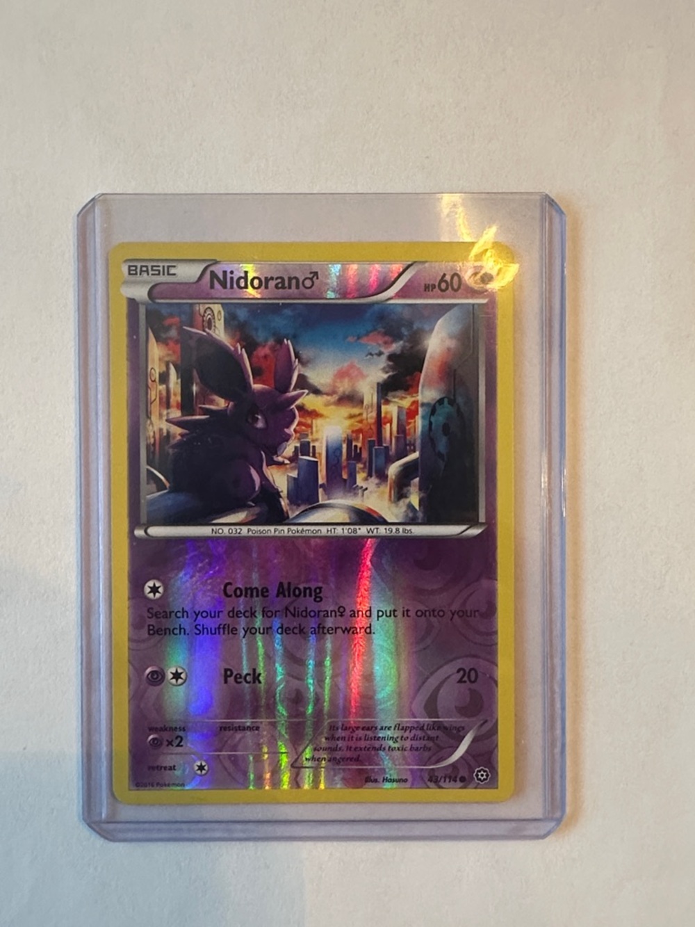 2016 Nidoran Holographic #43/114
